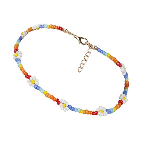 TOGEVAL Perlenketten Für Damen Boho Halsketten Farbige Handgefertigte Perlen Statement Schmuck Für Strand Und Ausgehen von TOGEVAL