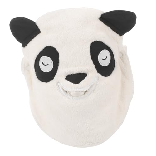 TOGEVAL Gesichtsmaske Handtuch Dickes Mikrofaser Tuch mit Fixierband Rutschfest Cartoon Panda Design Geeignet für Verschiedene Maskengrößen Feuchtigkeitsspendend Hautpflege von TOGEVAL