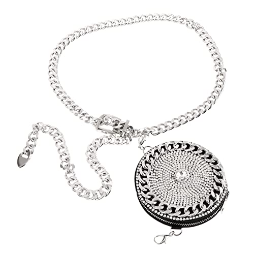 TOGEVAL Glitzernde Bauchtasche Mit Strass Verstellbare Umhängetasche Mini Crossbody Bag Für Damen Für Partys Reisen Und Alltag von TOGEVAL