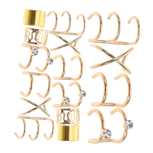 TOGEVAL Goldene Haar Schmuck Zöpfe Teiliges Metall U Form Ohrclips für Frauen Vielseitige Braids Accessoires als Haarringe und Ohrklemmen Einfache Anwendung für Frisuren und Dreadlocks TOGEVAL Goldene Haar Schmuck Zöpfe Teiliges Metall U Form Ohrclips für Frauen Vielseitige Braids Accessoires als Haarringe und Ohrklemmen Einfache Anwendung für Frisuren und Dreadlocks von TOGEVAL