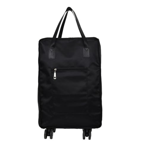 TOGEVAL Große Faltbare Reisetasche Oxfordstoff Mit Universalrollen Praktischer -Organizer Für Sport Und Schwarz Für Damen Und von TOGEVAL