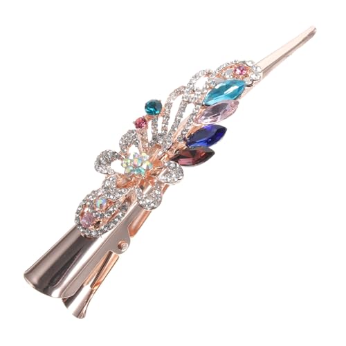 TOGEVAL Große Haarklammer mit Strassverzierung Rutschfeste Haarklammer für Dickes und Dünnes Haar Fester Sitz mit Haarbruchschutz Vielseitiger Haarschmuck für Damen und Friseure zum von TOGEVAL