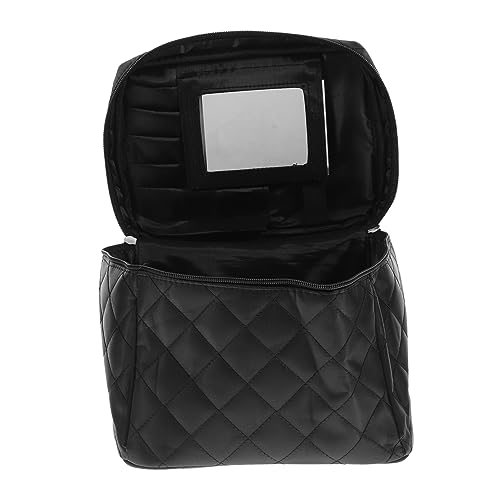 TOGEVAL Große Kosmetiktasche mit Spiegel Multifunktional Wasserabweisend Reisezubehör Make Up Organizer mit Reißverschluss Geräumig für Frauen Praktische Kulturtasche von TOGEVAL