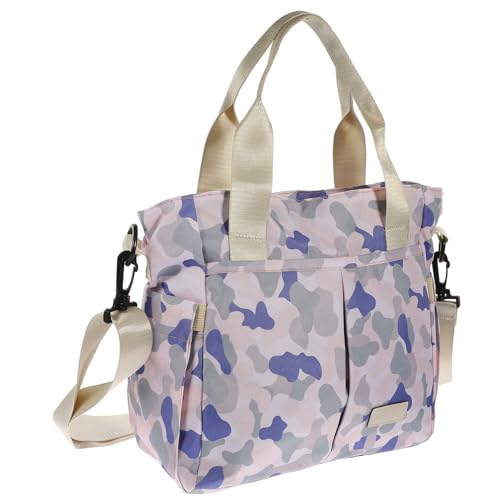 TOGEVAL Große Mommy Handtasche aus Strapazierfähigem Nylon mit Extra Weitem Öffnungsdesign Ergonomischen Schulterriemen Multifunktionale Wickeltasche für Babyartikel für unterwegs und von TOGEVAL