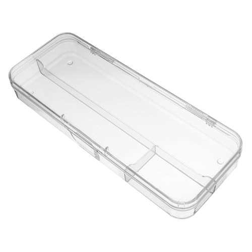 TOGEVAL Große Transparente Stiftebox mit Praktischem Deckel Stapelbarer Organizer für Büro Schule und Zuhause Langlebig Leichter Kunststoff Vielseitig für Bleistifte Marker und von TOGEVAL