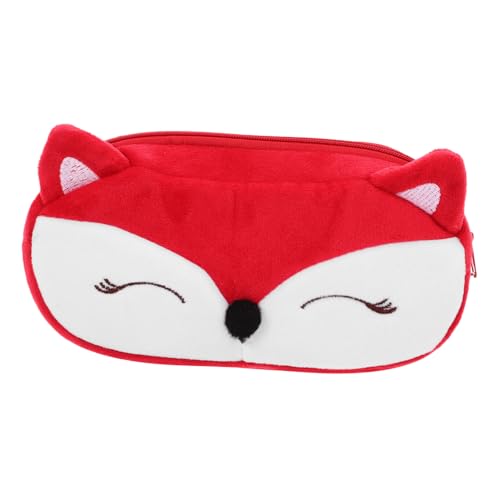 TOGEVAL Großer Kawaii Plüsch Bleistiftbeutel Für Mädchen Lustiger Reißverschluss Federmäppchen Für Schule Und Büro Niedlicher Cartoon Stiftebeutel Mit Viel Für Schreibwaren Und von TOGEVAL