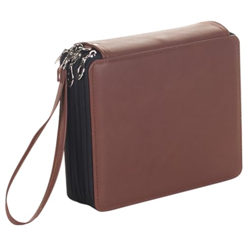 TOGEVAL Großes Zeichentäschchen mit Reißverschluss Langlebiger Bleistifthalter mit Trageschlaufe Geräumiges Federmäppchen für Schüler und Künstler Multifunktionale Stifte Zufällige Farbe von TOGEVAL