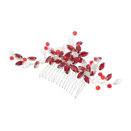 TOGEVAL Haarkamm Mit Strasssteinen Für Hochzeit Dekorativer Seitlicher Kamm Für Frauen Haarschmuck Für Bräute Und Formelle Anlässe von TOGEVAL