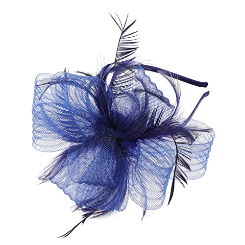 TOGEVAL Haarschmuck Stirnband Vintage Stil Fascinator Haarschmuck Kopfband Für Teeparty Hochzeit Und Bankett Eleganter Schwarzer Hut Mit Netz Für Damen Perfekt Für Abendgarderobe Und Festliche Anlässe von TOGEVAL