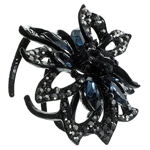 TOGEVAL Haarspange Damen mit Strass Blumen Design Kleine Dekorative Haarklammer für Dickes und Stabiler Haarclip für Alltag Hochzeit Geburtstag und Besondere Anlässe von TOGEVAL