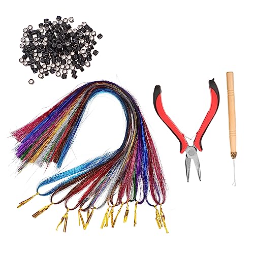 TOGEVAL Haarverlängerungskit mit Bunten Strähnen für und Mädchen Hochwertige Synthetische Extensions für Partys Cosplay Halloween und Mehr Silikonclips Kamm und Werkzeug TOGEVAL Haarverlängerungskit mit Bunten Strähnen für und Mädchen Hochwertige Synthetische Extensions für Partys Cosplay Halloween und Mehr Silikonclips Kamm und Werkzeug von TOGEVAL