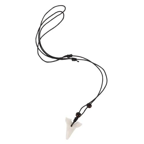 TOGEVAL Fake Sharks Tooth Necklace Für Jungen Verstellbare Halskette Aus Hochwertigem Material Für Verschiedene Anlässe Symbol Für Stärke Und Mut Perfektes Schmuckstück Für von TOGEVAL