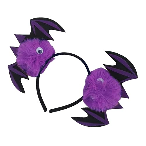 TOGEVAL Halloween Haarreif Fledermaus Leichtes Kopfband Bequem Langlebig Halloween Party Cosplay Damen Zubehör von TOGEVAL