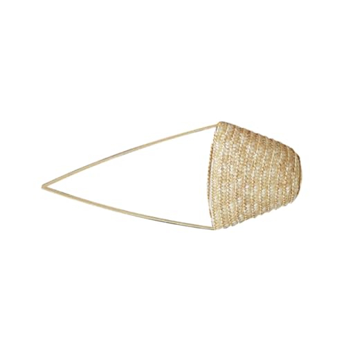 TOGEVAL Handgefertigte Strohtasche Damen Mini Umhängetasche Vielseitige Crossbody Bag Kleine Handtasche für Sommer Alltag Strand Party von TOGEVAL