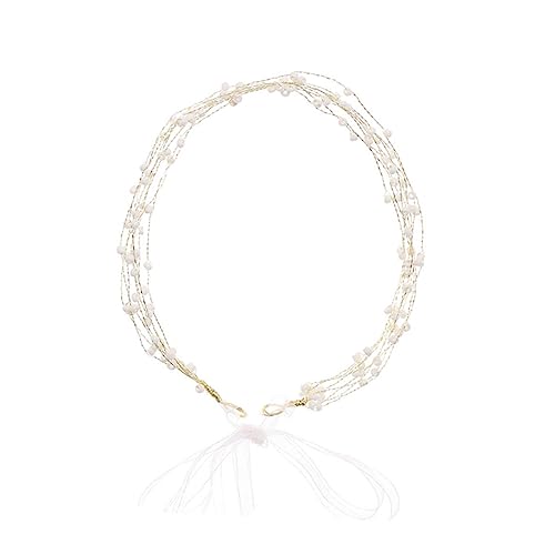 TOGEVAL Handgefertigtes Perlen Haarband Braut Haarschmuck Elegant Leicht Gewoben Für Damen Brautjungfern Hochzeit Accessoire TOGEVAL Handgefertigtes Perlen Haarband Braut Haarschmuck Elegant Leicht Gewoben Für Damen Brautjungfern Hochzeit Accessoire von TOGEVAL