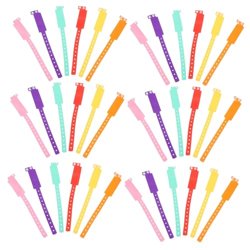 TOGEVAL Handschriftliche Id PVC Armbänder Weiche Verstellbare Bänder für Erwachsene Bars Wasserparks Festival Einlassbänder von TOGEVAL