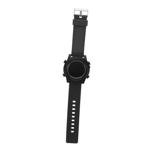 TOGEVAL Herren Elektronische Uhr Mode Stoppuhr Digitaluhr Multifunktionale Verstellbares Armband Schwarz von TOGEVAL