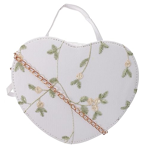 TOGEVAL Herzförmige Crossbody Tasche Damen Kleine Abendtasche mit Kettengurt Stickerei Leicht und Robust Umhängetasche für Hochzeit Party Dinner und Cocktail TOGEVAL Herzförmige Crossbody Tasche Damen Kleine Abendtasche mit Kettengurt Stickerei Leicht und Robust Umhängetasche für Hochzeit Party Dinner und Cocktail von TOGEVAL