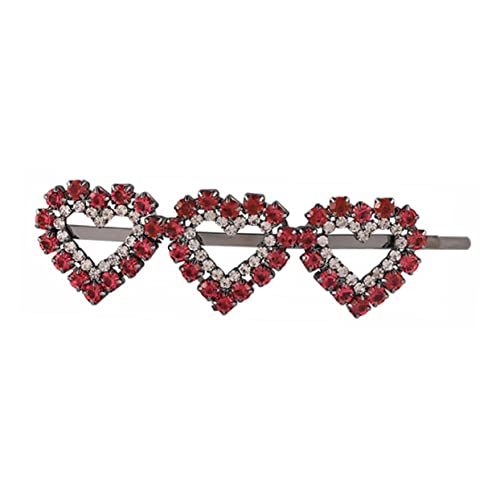 TOGEVAL Herzförmige Haarklammer mit Funkelnden Strasssteinen Modischer Seitlicher Haarclip aus Sicherer für Frauen und Mädchen Eleganter Haarschmuck für Alltag und von TOGEVAL