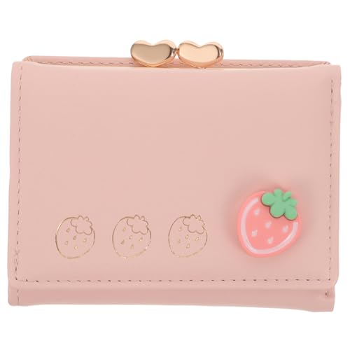 TOGEVAL Kleiner Damen Geldbeutel Im Cartoon-Design Faltbare Pu Geldbörse Für Münzen Karten Und Kleingeld Für Outdoor-Shopping Und von TOGEVAL