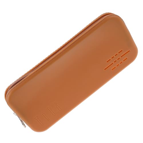 TOGEVAL Kosmetikpinselhalter Mit Reißverschluss Make-up-pinseltasche Aus Silikon Reiseetui Für Make-up-Tools Lippenstiftbeutel Mit Stauraum Organizer Für Kosmetikpinsel Und Utensilien von TOGEVAL