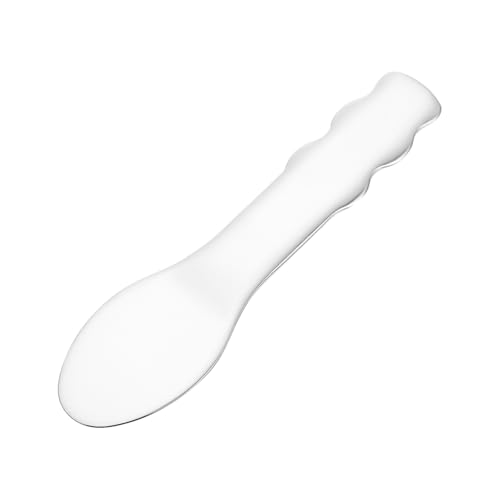 TOGEVAL Kosmetikspatel Gesichtslöffel Beauty Scoop Augencreme Löffel Hautpflege Tool Kompakt Rostfrei für Reise Make Up und Massage zur Augenmüdigkeit und Hautpflege von TOGEVAL