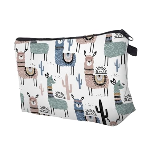 TOGEVAL Kosmetiktasche Alpaka Leichtgewichtige Reise kulturbeutel Damen Multifunktionaler Make up Organizer für Kosmetik und Toilettenartikel von TOGEVAL