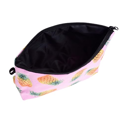 TOGEVAL Ananas-Druck Kosmetiktasche Tragbar Reise-Make-up-Tasche Toilettenartikel-Aufbewahrungstasche Organizer Für Damen Und Mädchen von TOGEVAL