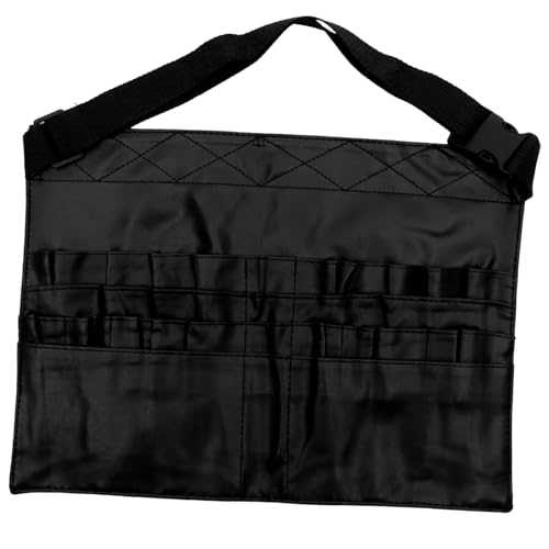 TOGEVAL Kosmetiktasche mit Verstellbarem Taillengürtel Praktische Makeup Pinselaufbewahrung aus Weichem PU Leder Multifunktionale Schminktasche für Friseure und Make Up Künstler Inklusive von TOGEVAL