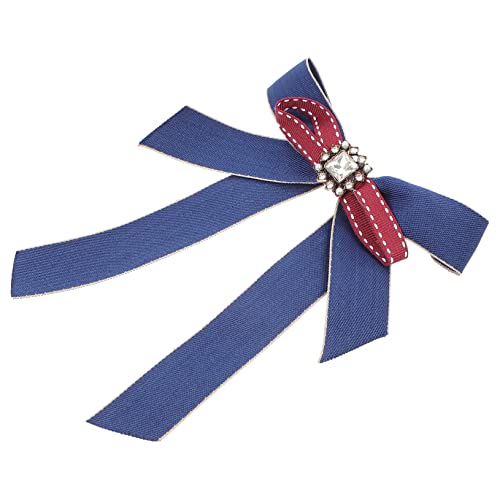 TOGEVAL Bow Brosche Ripsband Mit Strass Für Mädchen Krawatte Für Anlässe Hochzeiten Und Abendveranstaltungen Für Berufsgruppen Wie Und von TOGEVAL