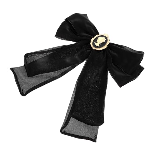 TOGEVAL Schleifenbrosche Große Krawatte Damen Organza Corsage Brosche Fliege Pin für Hemd Kleid Mantel Anzug Ästhetisch Barock Stil für Besondere Anlässe Hochzeit Geburtstag von TOGEVAL