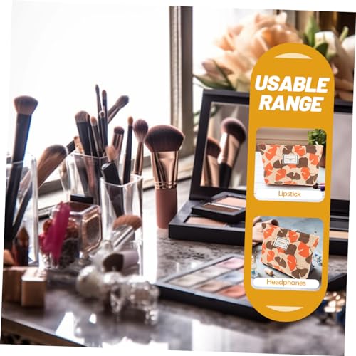 TOGEVAL Kreative Ginkgo Kosmetiktasche aus Robustem Canvas Kompakt Leicht als Reise Make Up Organizer Modisch in Orange für Unterwegs und Einfache von TOGEVAL