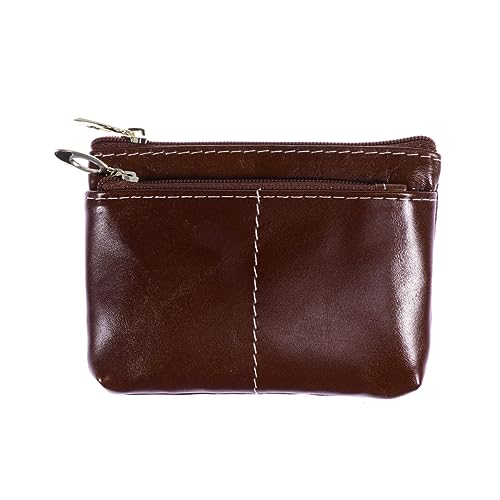 TOGEVAL Kreditnehmerin Für Frauen Damen Geldbörse Reißverschlusstasche Weibliche Geldbörse Vintage-geldbörse Bulk-geldbörsen Geldbörse Aus Rindsleder Der Ersten Schicht Brown von TOGEVAL