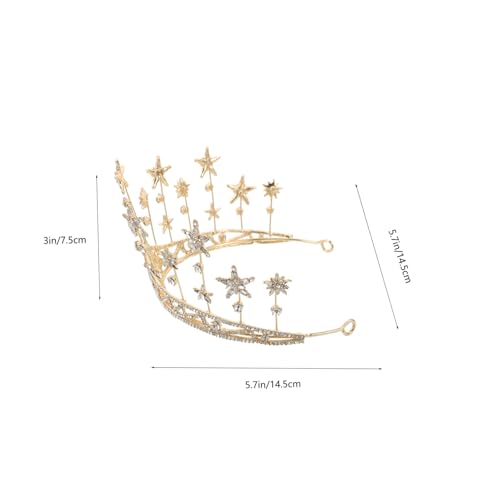 TOGEVAL Kristallbesetzte Haarkrone Goldene Braut Haarschmuck Elegant für Hochzeiten Partys Festliche Anlässe Damen und Mädchen Geeignet Vielseitiges Haaraccessoire für Braut und TOGEVAL Kristallbesetzte Haarkrone Goldene Braut Haarschmuck Elegant für Hochzeiten Partys Festliche Anlässe Damen und Mädchen Geeignet Vielseitiges Haaraccessoire für Braut und von TOGEVAL
