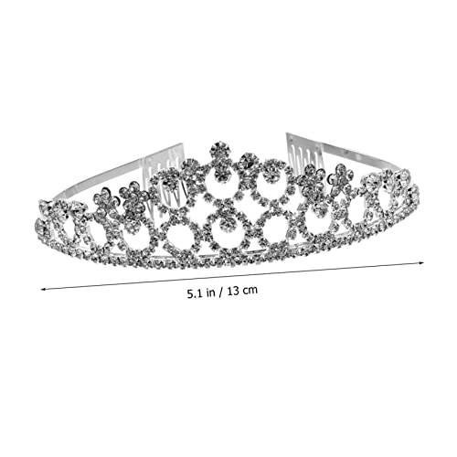 TOGEVAL Kristallkrone Damen Strass Haarschmuck mit Kamm Langlebiges Bequemes Braut Diadem für Hochzeit Party Cosplay Geburtstage Festliche Anlässe Eleganter Kopfschmuck von TOGEVAL