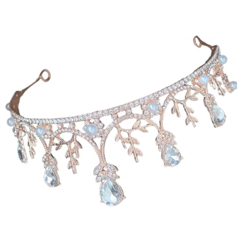 TOGEVAL Hochzeitskrone Brautschmuck Braut-stirnband Strasssteine ​​für Hochzeit Oder Auftritt von TOGEVAL