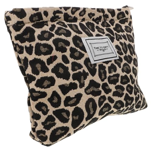 TOGEVAL Kulturtasche Damen Leopard Muster Tragbarer Wasserdichter Reise-kulturbeutel Für Kosmetik Und Toilettenartikel Einfacher Reißverschluss Praktischer Organizer in Verschiedenen von TOGEVAL