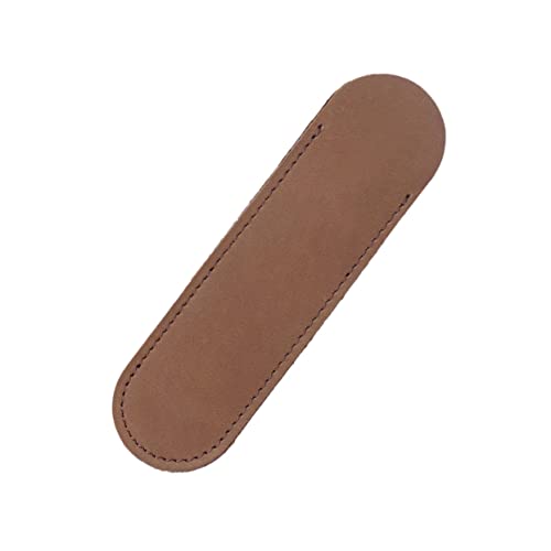 TOGEVAL Leder Stiftetui Braun Handgefertigtes Stiftfach für Füllfederhalter und Kugelschreiber und Federmäppchen für Büro und Studium Kleine von TOGEVAL