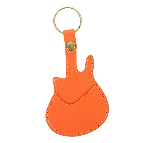 TOGEVAL Lederetui Für Plektrum Kabel-Organizer Gitarrenpicks Gitarrenbauer Gitarrentuner Tasche Halter Bank Wählt Zubehör Bass-Tuner Gitarrenplektren Akustisch Expander Elektronisch Pu von TOGEVAL