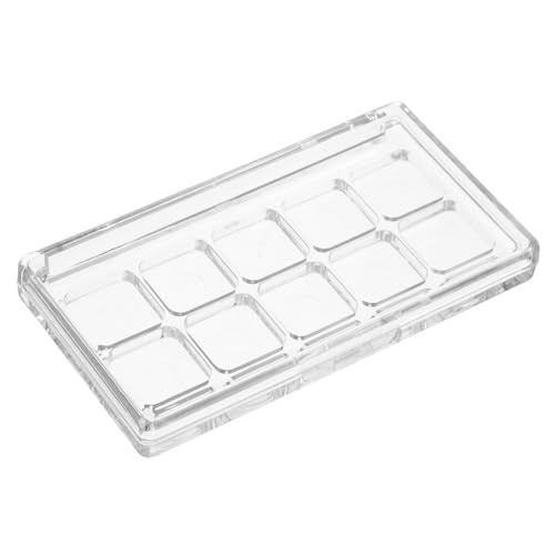 TOGEVAL Leere Transparente Make-up Palette Mit Fächern Für Diy Lidschatten Lippenstift Und Highlighter Organisierte Aufbewahrung Für Kosmetik Und Farben von TOGEVAL