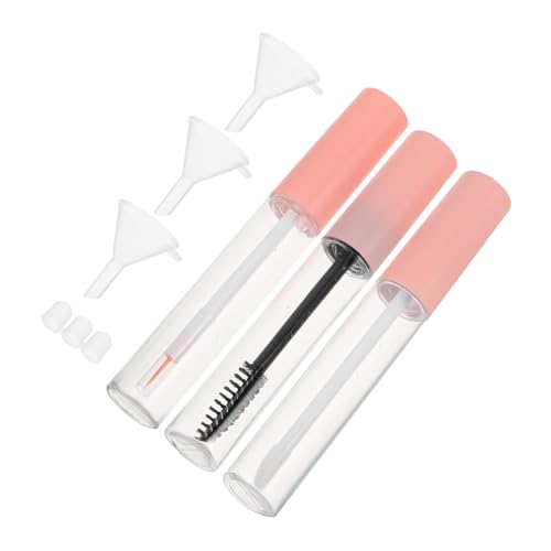 TOGEVAL Leeres Kosmetikflaschen Set Eyeliner und Lippenöl Container mit Trichtern für Wimpernverlängerung und Nachfüllbedarf von TOGEVAL