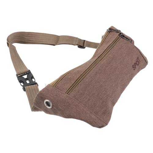 TOGEVAL Leichte wasserdichte Sport Bauchtasche Für Handy Multifunktionale Hüfttasche Für Herren Und Damen Ideal Zum Laufen Radfahren Und Wandern Kaffee von TOGEVAL
