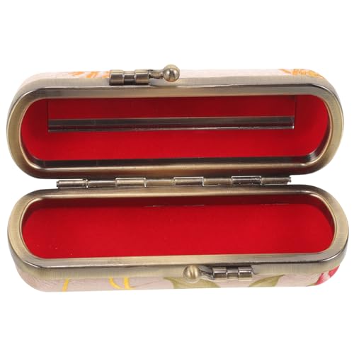 TOGEVAL Lippenstifthalter für Die Handtasche Kompaktes Lippenstiftetui Spiegel Mini-etui für Frauen Reisen Outdoor-aktivitäten von TOGEVAL