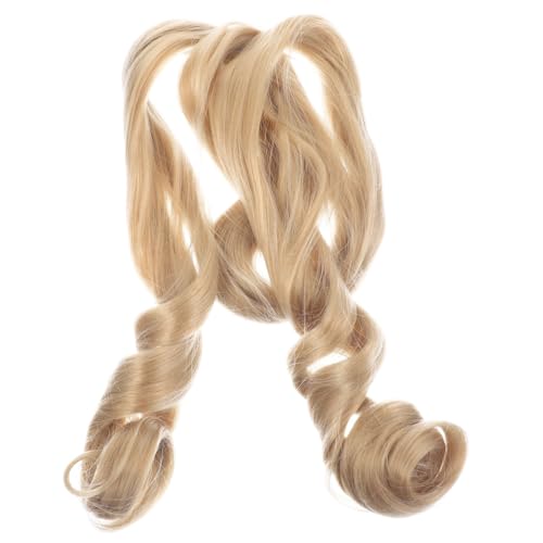 TOGEVAL Lockige Flechtperücke Lang Vorgepresstes Spiralhaar Leichte Synthetische Haarverlängerung für Damen Natürliches Styling Angenehm zu Tragen von TOGEVAL