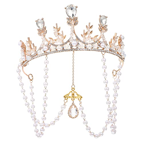TOGEVAL Mädchen Krone Haarreif aus Dekorative Tiara für Geburtstagsfeiern Feste und Besondere Anlässe Handgefertigte Prinzessinnen Krone von TOGEVAL