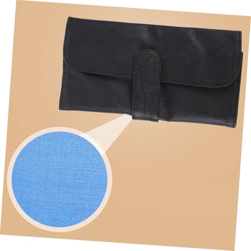 TOGEVAL Make Up Pinsel Tasche Reise Kosmetik Organizer Tragbar Schminktasche für Pinsel Schwarz Kompakt Leicht Toiletry Pouch Cosmetic Pouch von TOGEVAL