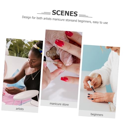 TOGEVAL Maniküre Punktierstift Nagelkunst Dotting Tool für DIY Nail Art Frauen Mädchen Nageldesign Werkzeug mit Rundem Spitzen für Acryl Tip malerei von TOGEVAL