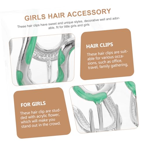 TOGEVAL Metall Haarklammer Schlange mit Strass Langlebiger Haarkralle für Mädchen Modisches Haarschmuck accessoire Fester Sitz garantiert Ausgefallenes Design für Vielseitige Frisuren von TOGEVAL