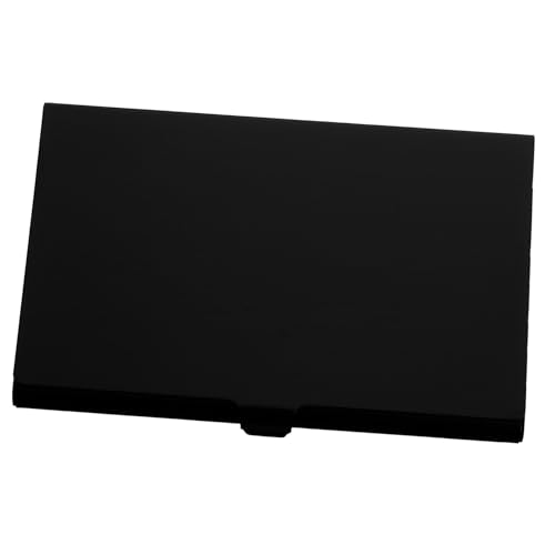 TOGEVAL Metall visitenkartenetui Sublimationsdruck Aluminium Schwarz DIY Heat Transfer Kartenhalter für Büro Reise und Geschäft Glatte Oberfläche Runde Ecken Individuell Gestaltbar von TOGEVAL