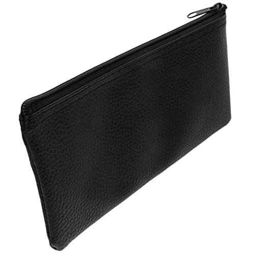 TOGEVAL Mikrofontasche aus Leder Tragbare Mikrofon Aufbewahrungstasche mit Reißverschluss Wasserfeste Mikrofonhülle für Handmikrofone Mikrofon Organizer für Reisen von TOGEVAL